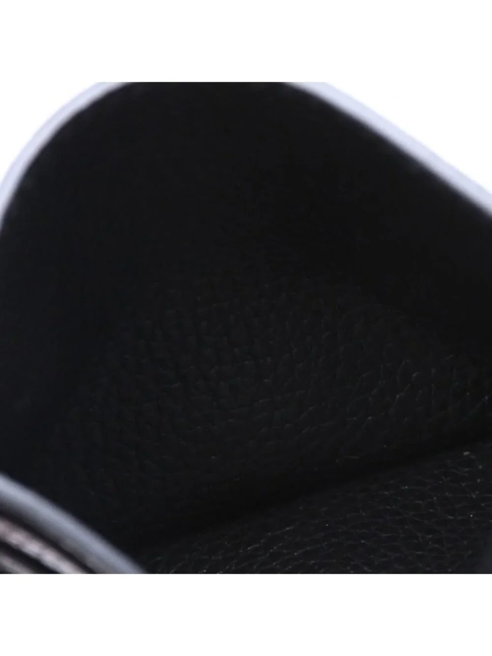 Miu Miu Metal Logo Card Case Black Calfskin Gold